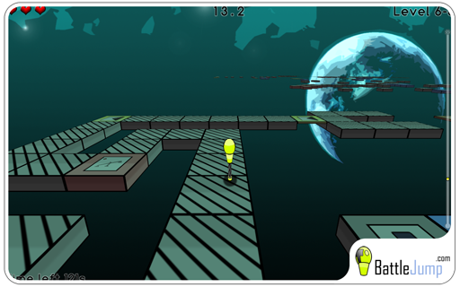 Battle Jump - jeu de course de plateformes et d'adresse en 3D réalisé en C++ / OpenGL