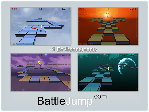 Battle Jump poss&egravede 4 environnements.